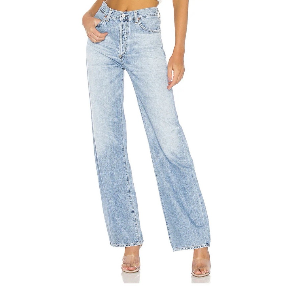Citizens Of Humanity Annina Jeans Tularosa Light Denim Size 26 Wide Straight Leg
